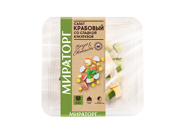 Крабовый со сладкой кукурузой 190 г
