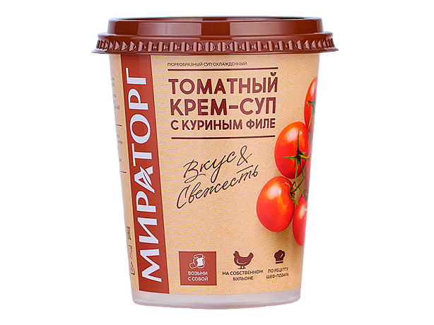 Томатный крем-суп с куриным филе  360 г
