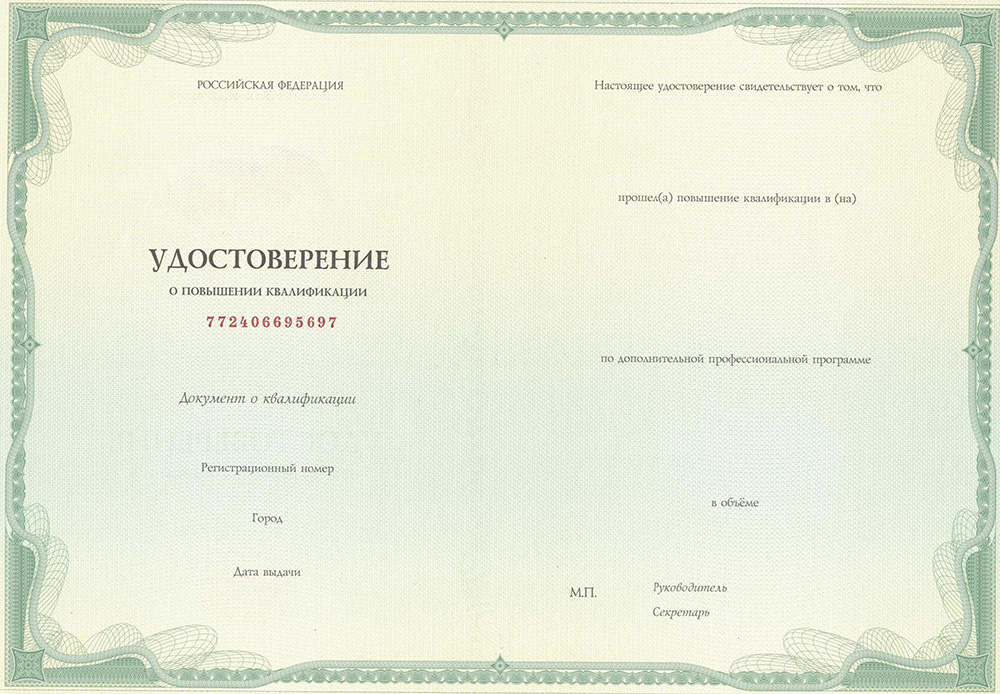 Выдаваемые документы