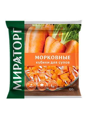 Морковные кубики для супов