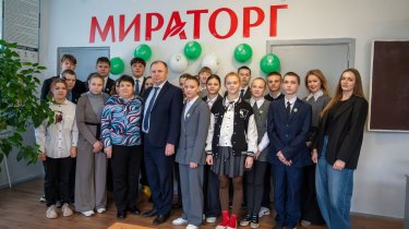 «Мираторг» открыл четвёртый агрокласс в Брянской области — для учеников «соседской» Хмелевской школы